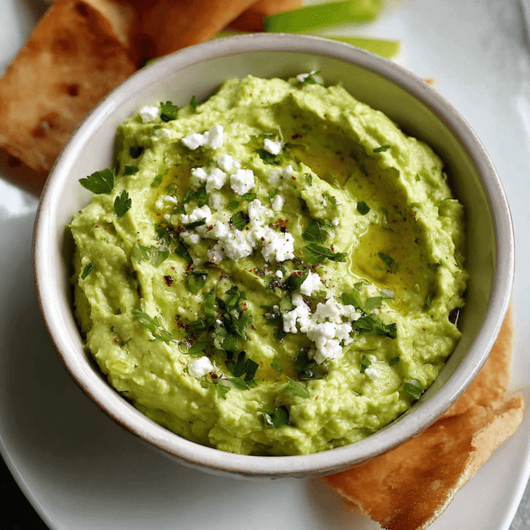 Seriously Addicting Avocado Feta Dip Recipe
