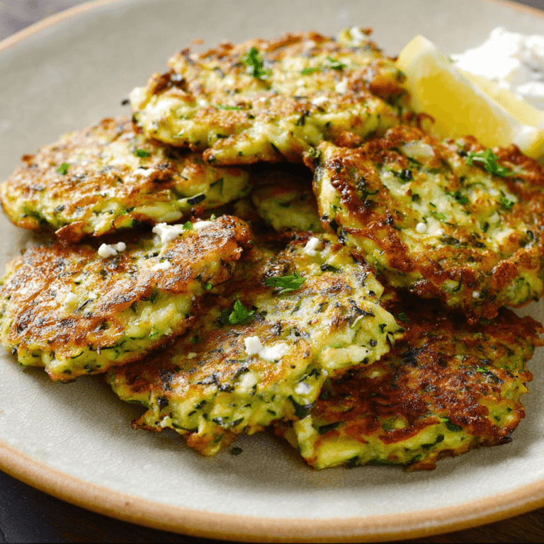 Zucchini and Feta Fritters Recipe