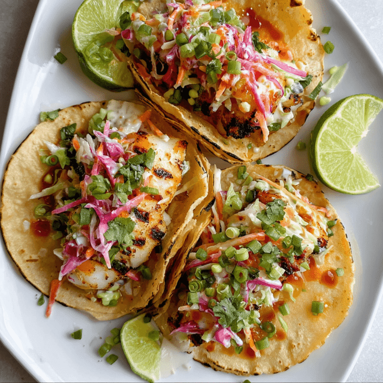 Thai-Style Grilled Fish Tacos Recipe