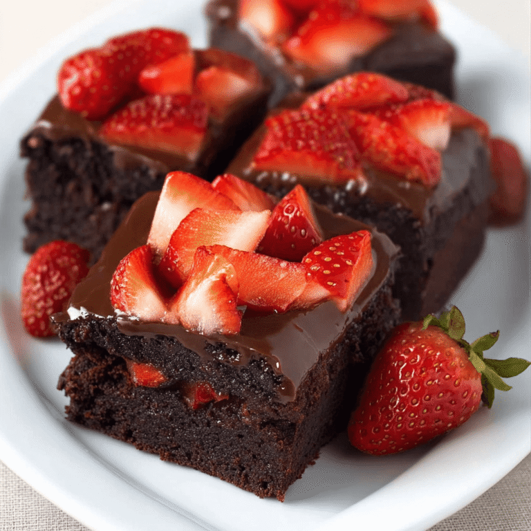 Chocolate Covered Strawberry Brownies Recipe