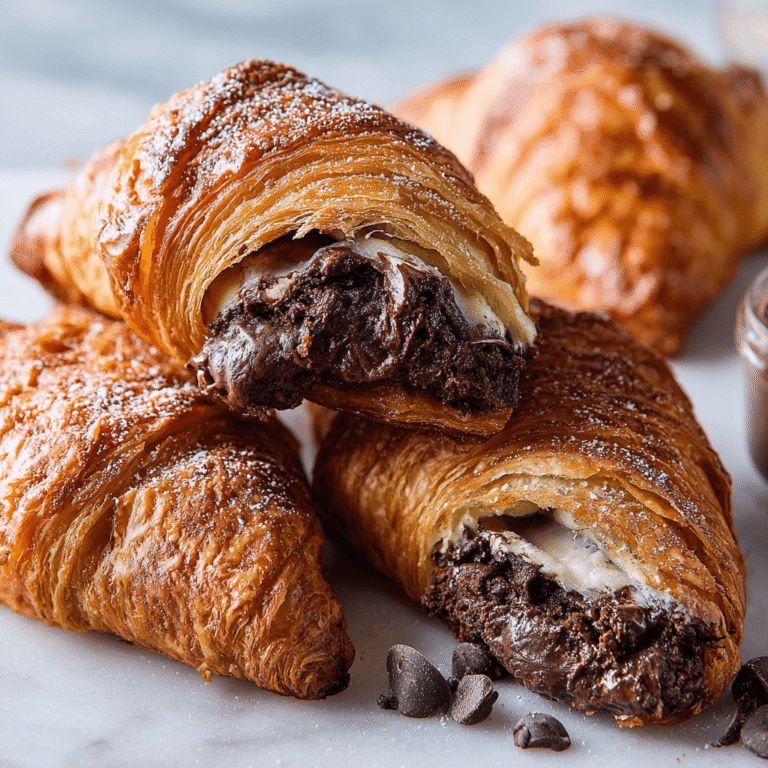 Brownie Batter Croissants Recipe