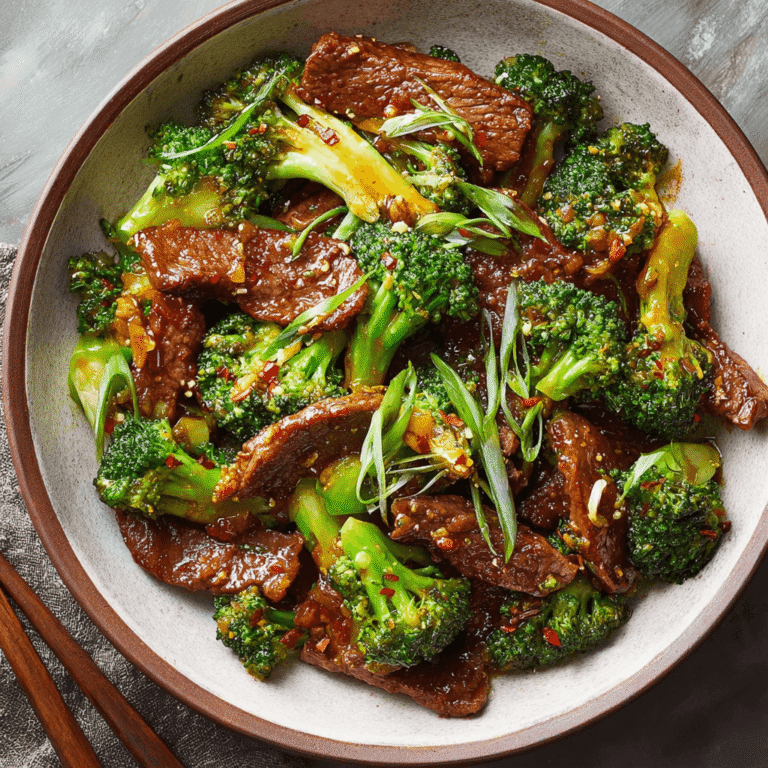 Scallion-Ginger Beef & Broccoli Recipe