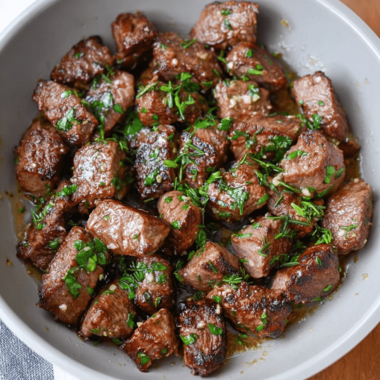 Garlic Butter Steak Bites Recipe