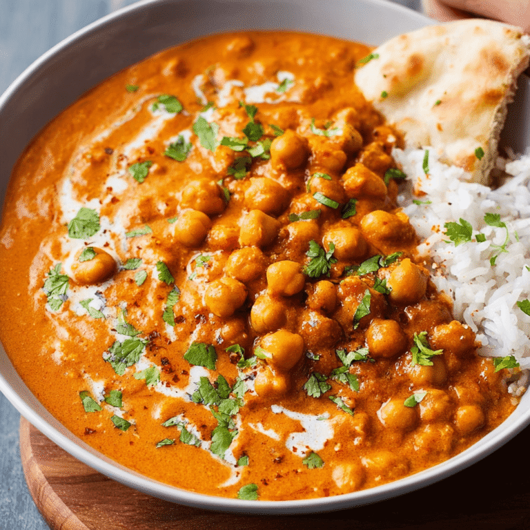 Indian Butter Chickpeas Recipe