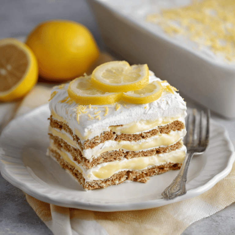 Lemon Icebox Cake Recipe