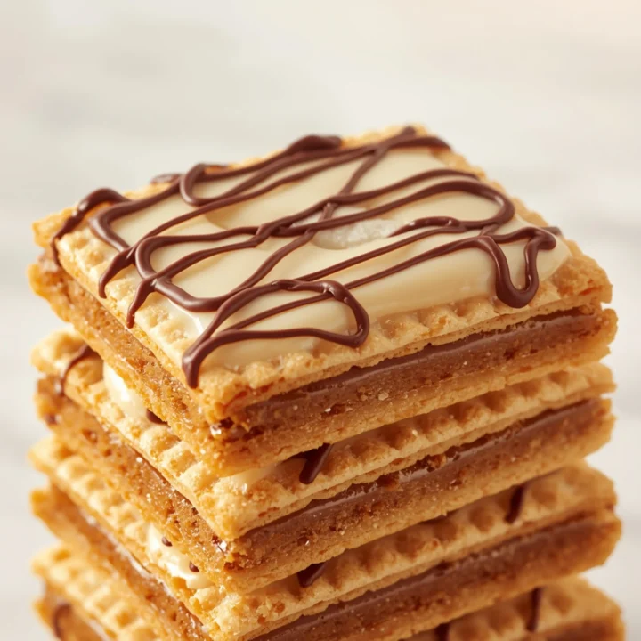 Close-up of Brown Sugar Pop Tart Cookies dessert with glossy finish and elegant toppings