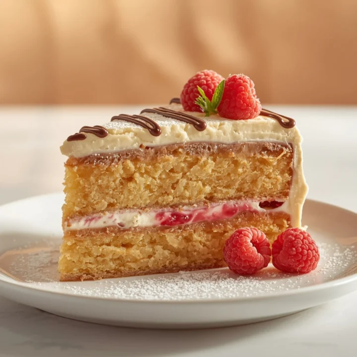 Close-up of Catch A Husband Cake dessert with glossy finish and elegant toppings