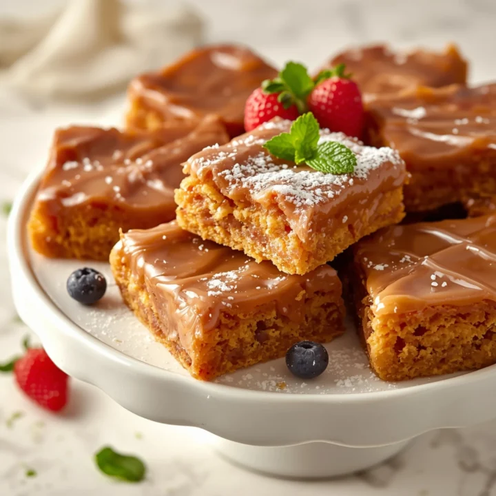 Close-up of Maple Donut Bars From Scratch dessert with a soft texture and elegant garnish