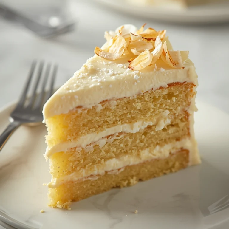 Close-up of Pineapple Coconut God Bless America Cake dessert with glossy finish and elegant toppings