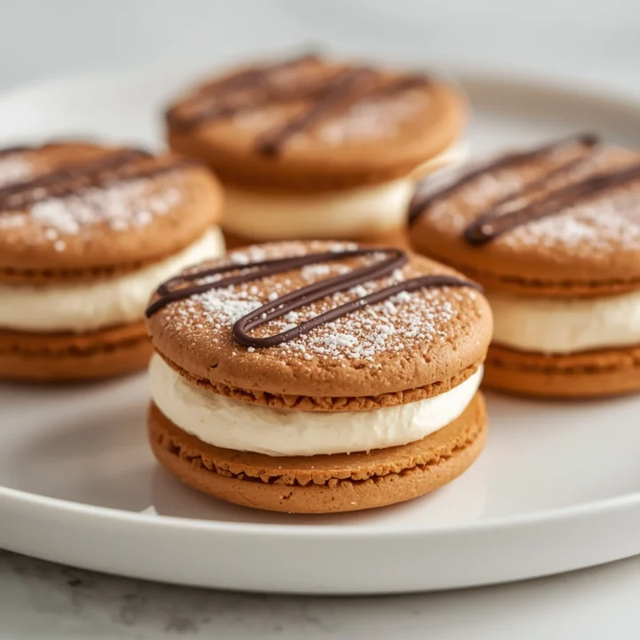Close-up of Tiramisu Cookies dessert with glossy finish and elegant toppings