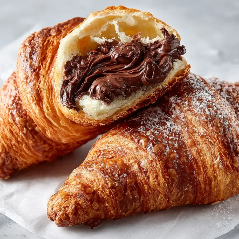 The Easiest Brownie Batter Croissants (Just 4 Core Ingredients)