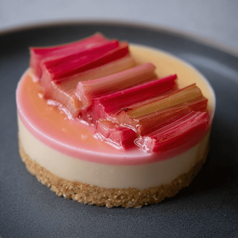 Vibrant Rhubarb Ginger Crème Brûlée Recipe