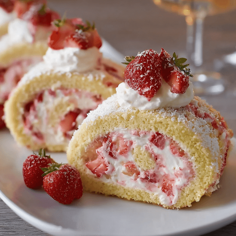 Effortless Strawberry Shortcake Cheesecake Rolls
