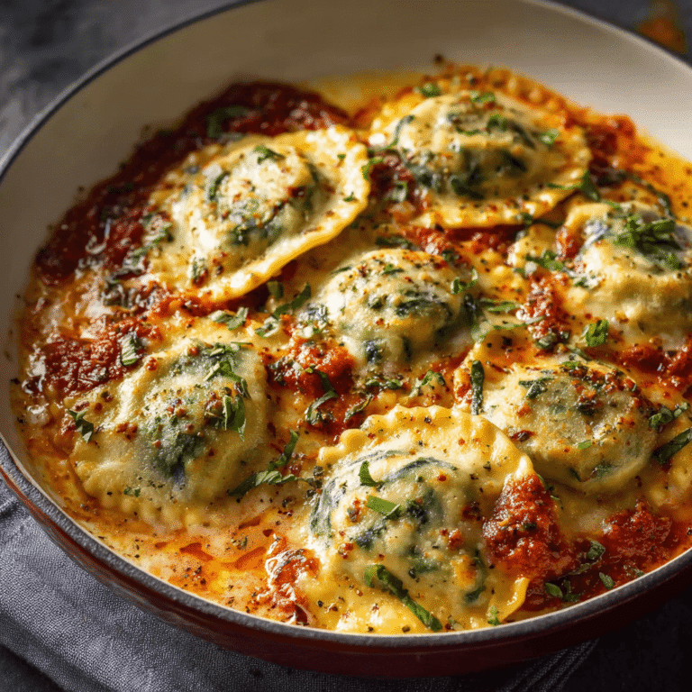 Cheesy Spinach Ravioli Bake: A 30-Minute Dinner Solution