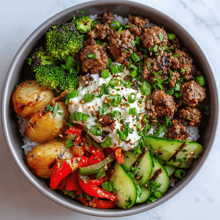 Quick & Savory Beef and Rice Bowls
