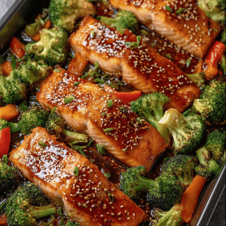 Quick Asian Salmon Sheet Pan Dinner
