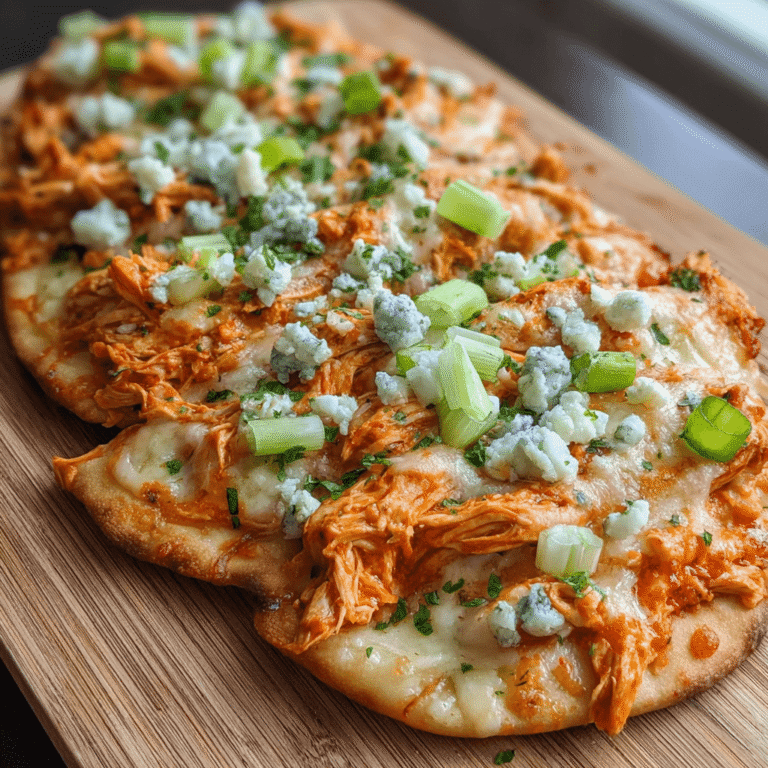 Quick Buffalo Chicken Flatbread (20-Minute Recipe)