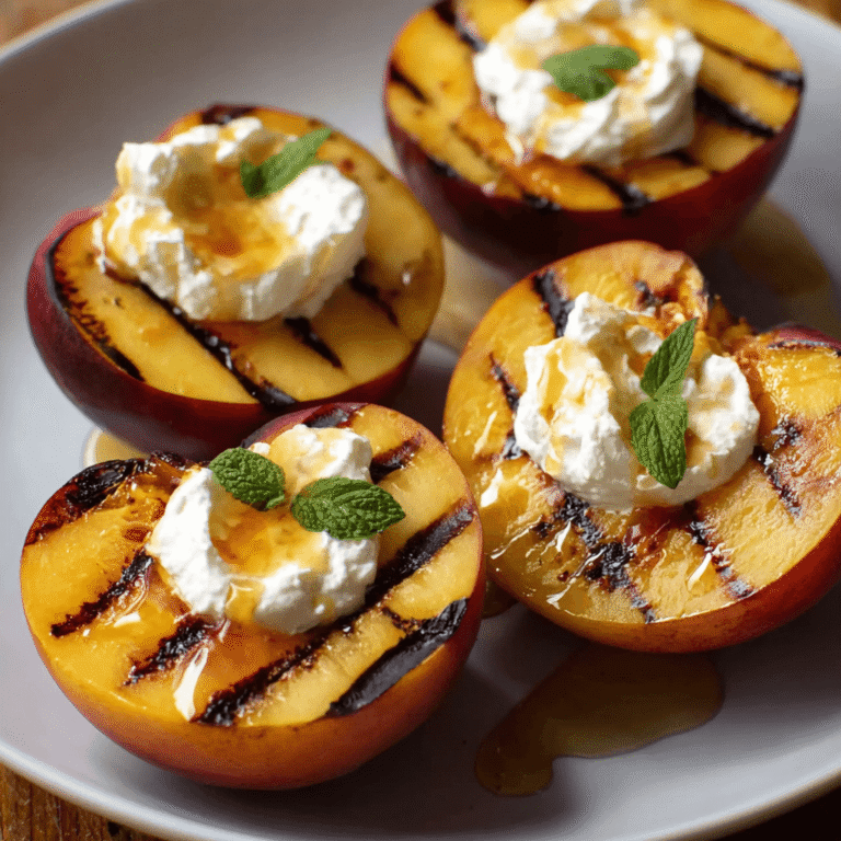 How to Make Perfect Grilled Peaches with Mascarpone