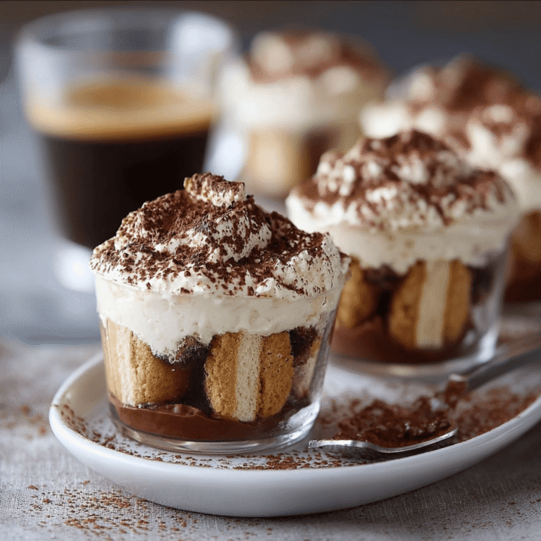 Individual Tiramisu Cups: Rich, Creamy & No-Bake