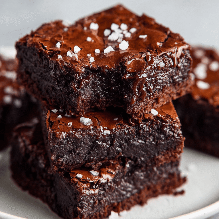 Fudgy Sea Salt Brownies: A Simple, No-Fail Recipe
