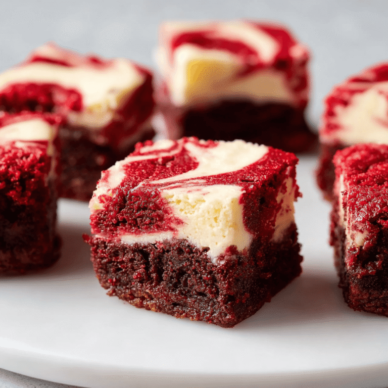 Rich Red Velvet Cheesecake Brownie Bites