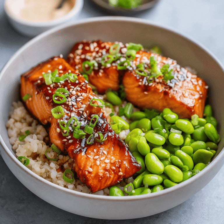 Easy Miso-Glazed Salmon Bowl with Edamame