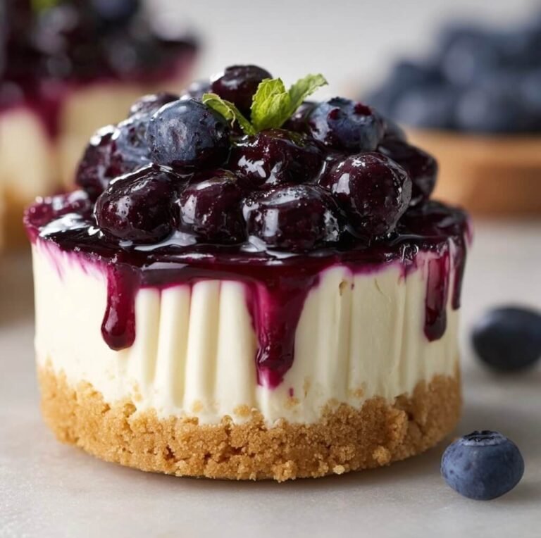 Easy No Bake Blueberry Cheesecake (Creamy & Foolproof)