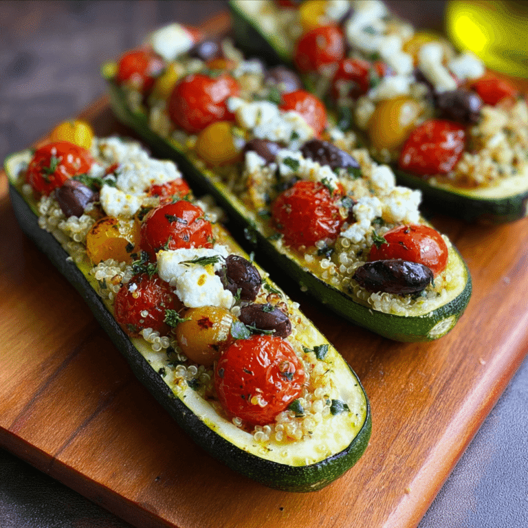 Easy Mediterranean Zucchini Boats: A Flavorful Weeknight Recipe