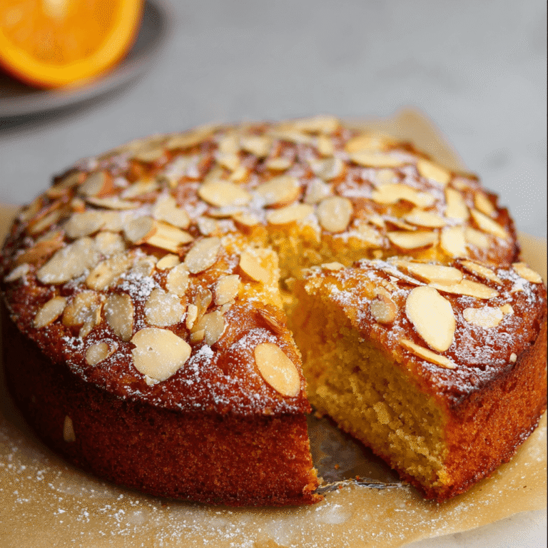 Easy Flourless Orange & Almond Cake (Naturally Gluten-Free)