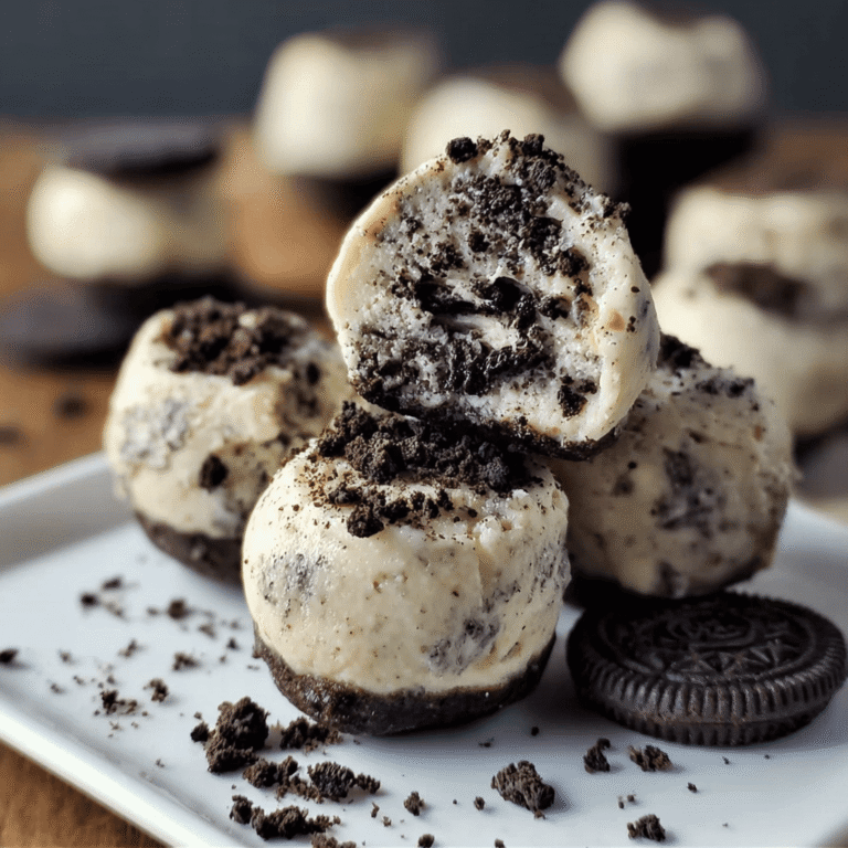 Healthy No-Bake Oreo Cheesecake Bites (Quick & Creamy)