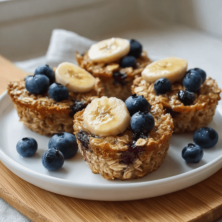 How to Make Perfect Blueberry Banana Baked Oatmeal Cups