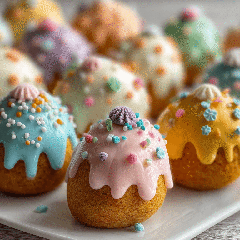 Easy Speckled Mini Easter Egg Cakes Recipe