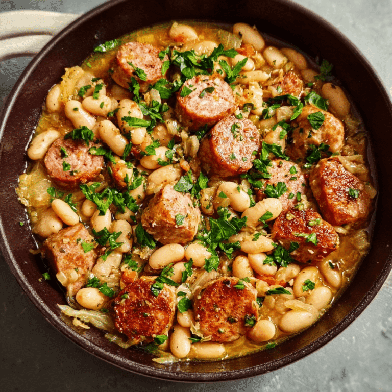 Smoked Sausage and White Bean Skillet: A 30-Minute Dinner