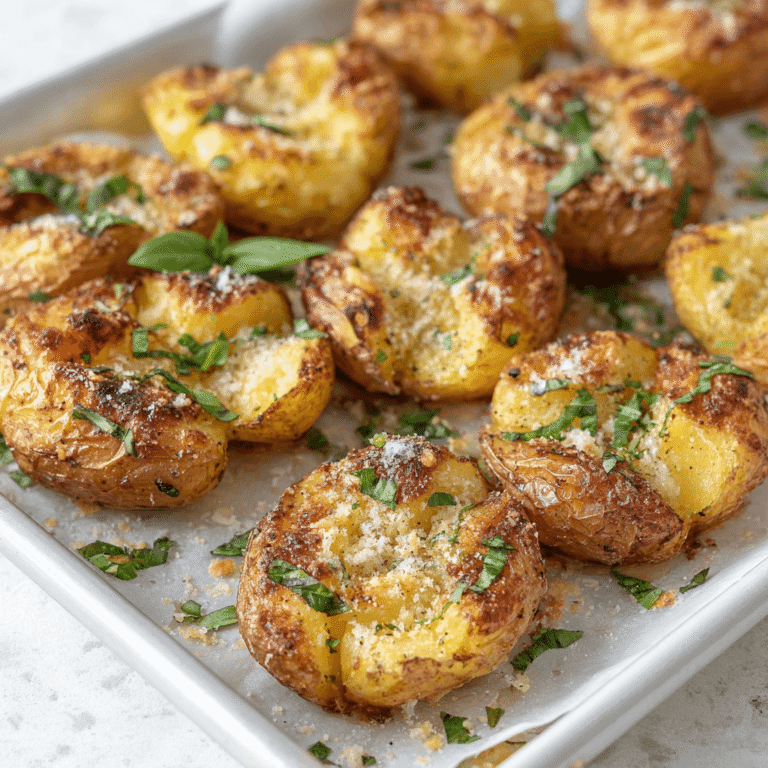 The Best Crispy Smashed Baked Potatoes