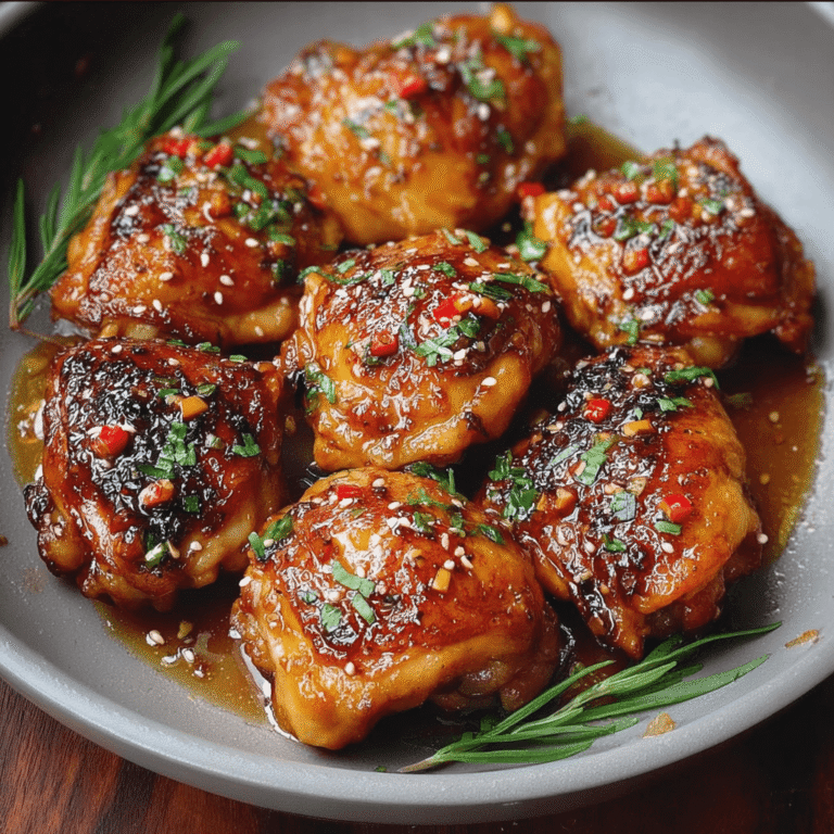Sticky Honey Garlic Chicken Thighs: A 30-Minute Recipe