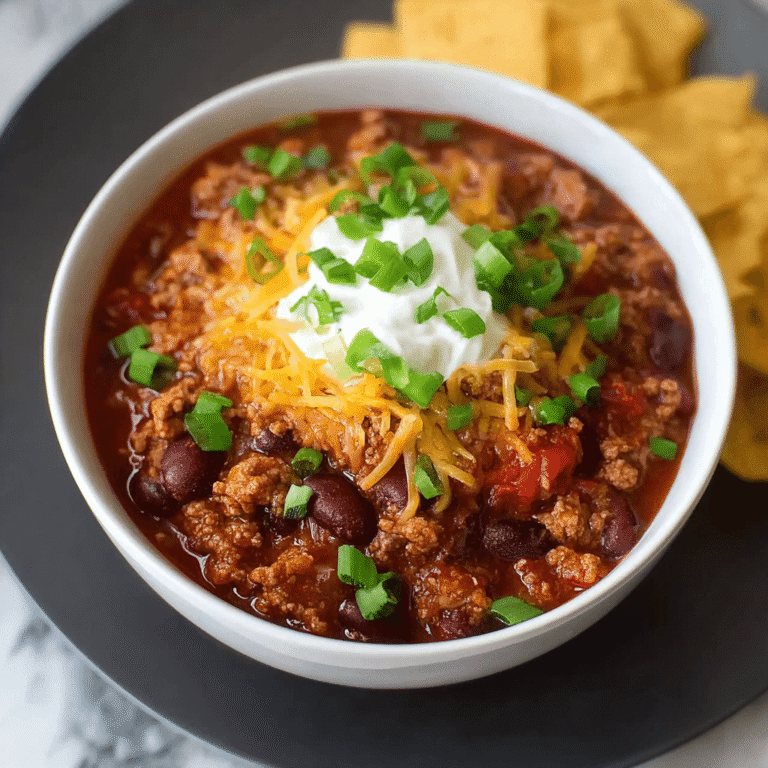 Easy Set-and-Forget Slow Cooker Chili (Turkey or Beef)