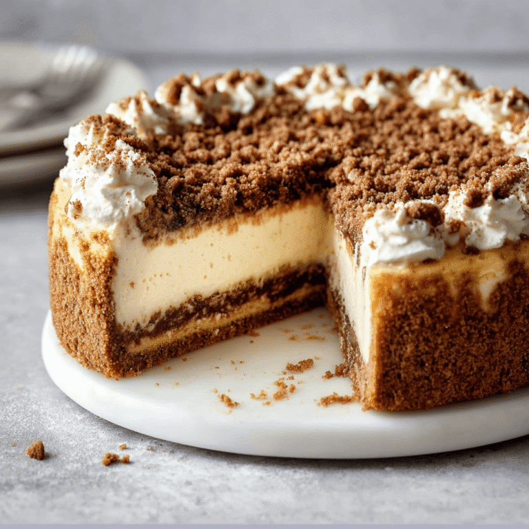 Perfect Coffee Cake Cheesecake with Cinnamon Streusel