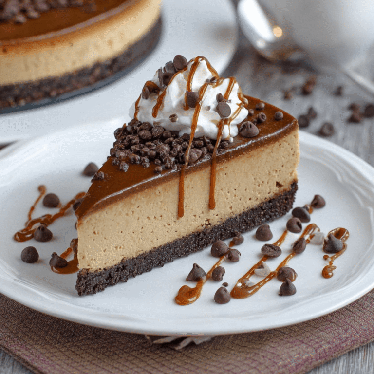 Rich Caramel Chocolate Coffee Cheesecake: A Foolproof Recipe