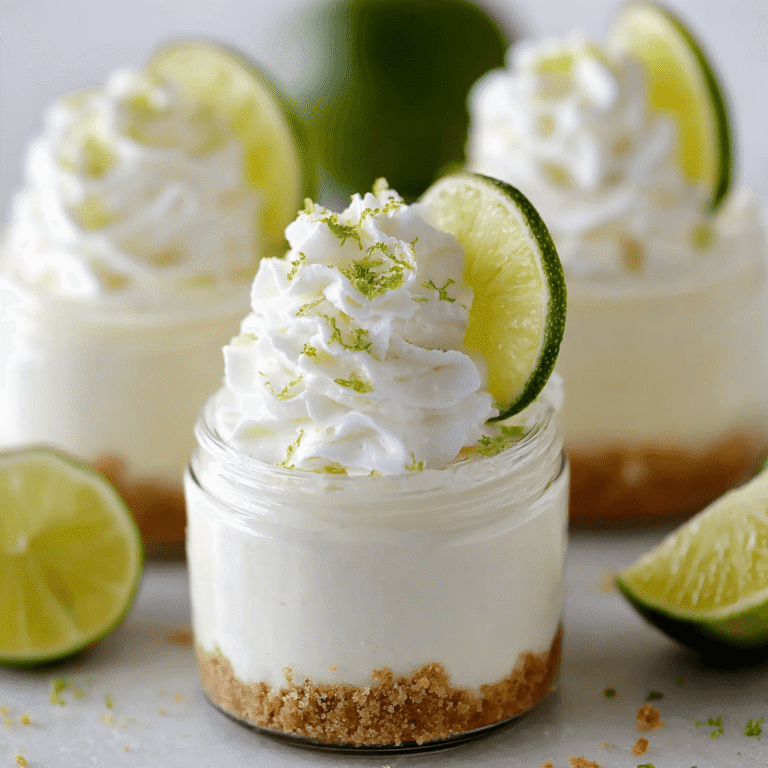 Effortless Key Lime Mousse Cups with Graham Cracker Crust