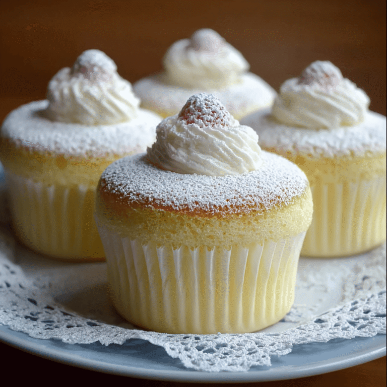 How to Make Fluffy Japanese Cotton Cheesecake Cupcakes