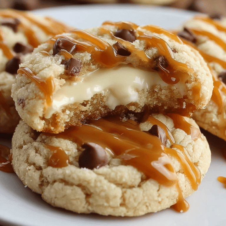 Soft Caramel Cheesecake Cookies with a Tangy Cream Cheese Filling