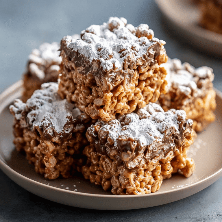 Muddy Buddy Rice Krispie Treats: The Best No-Bake Mashup
