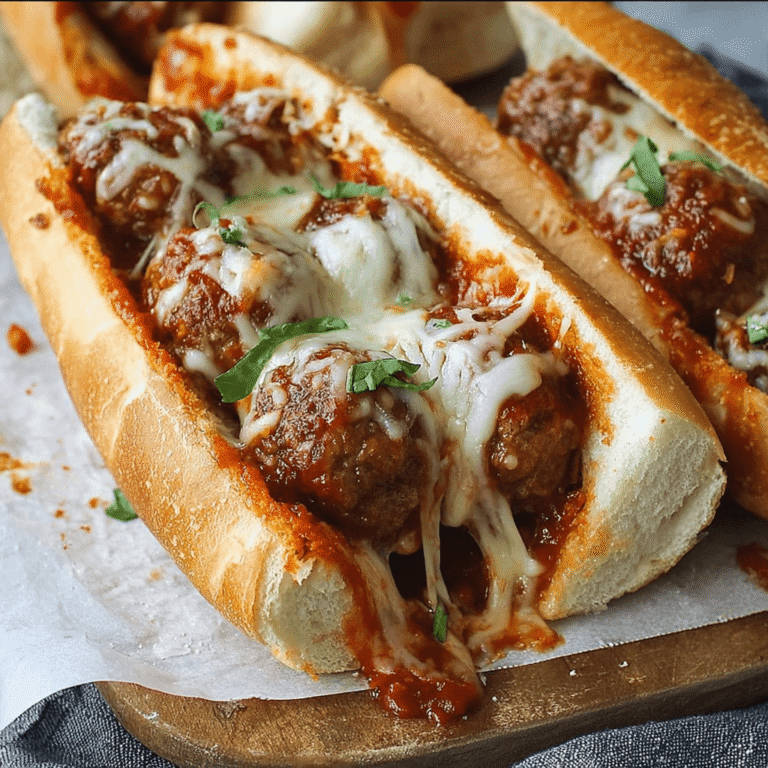 The Perfect Cheesy Meatball Sub Recipe