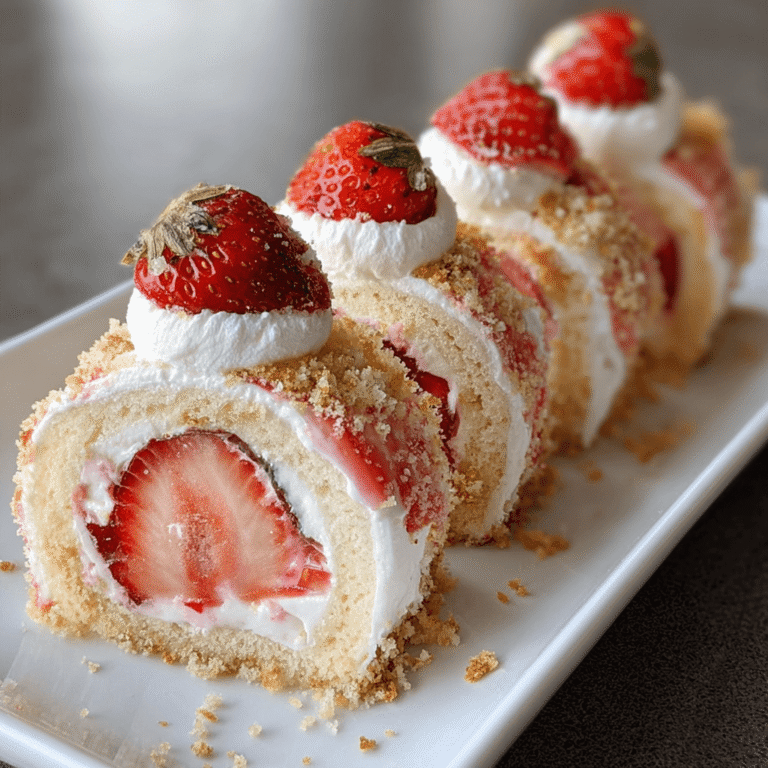 Strawberry Shortcake Cheesecake Sushi Rolls (A Fun No-Bake Recipe)