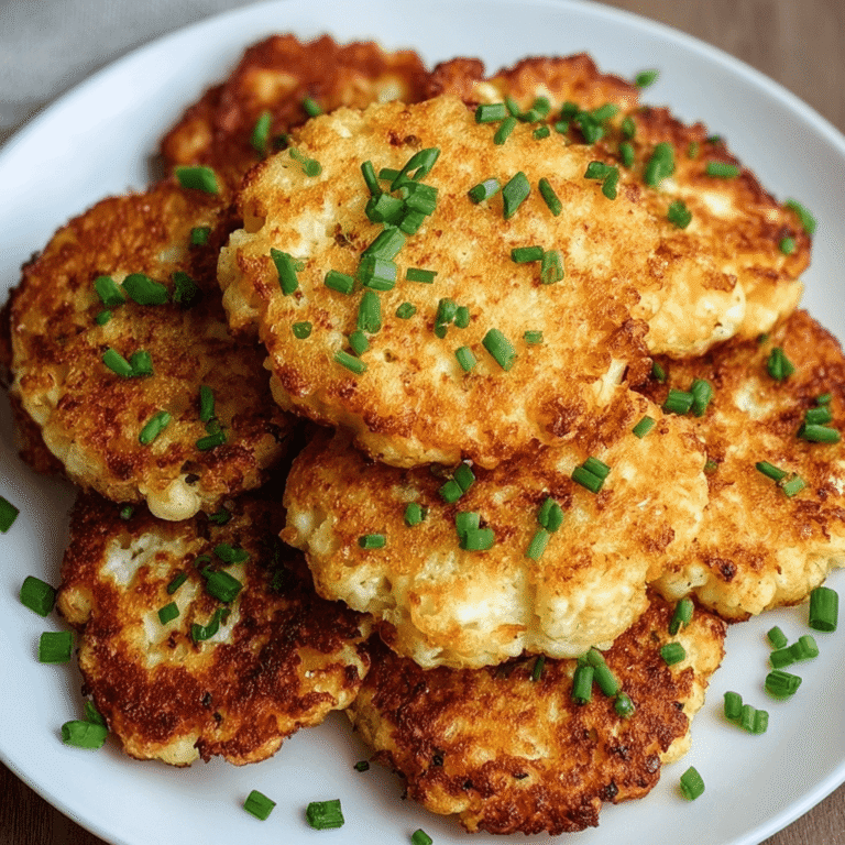 Easy Cauliflower Hashbrowns: Crispy, Keto-Friendly, and Delicious