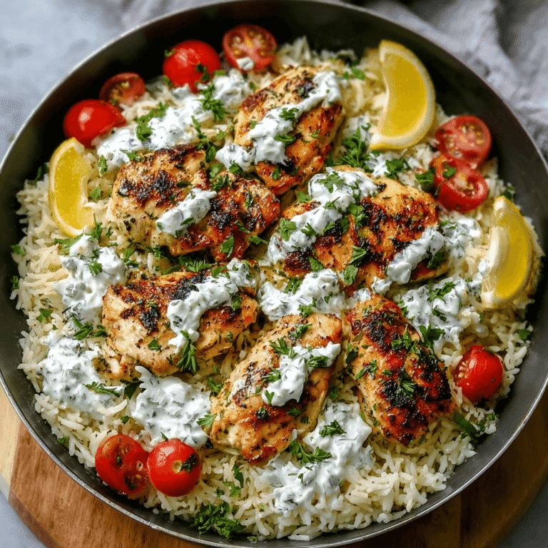 Effortless Dump-and-Bake Chicken Tzatziki Rice