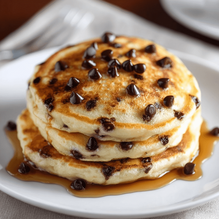 Fluffy Chocolate Chip Pancakes You’ll Make Every Weekend