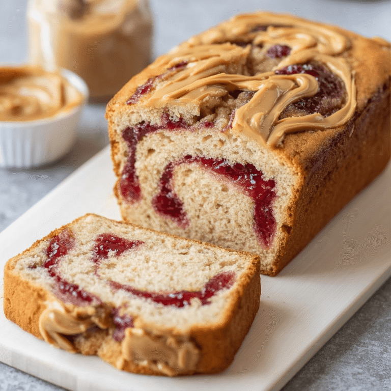 The Best Peanut Butter and Jelly Snack Bread