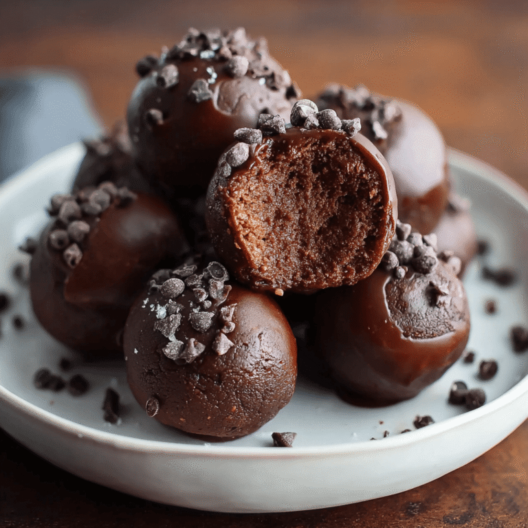 Creamy Cottage Cheese Brownie Batter Bites (No-Bake Recipe)