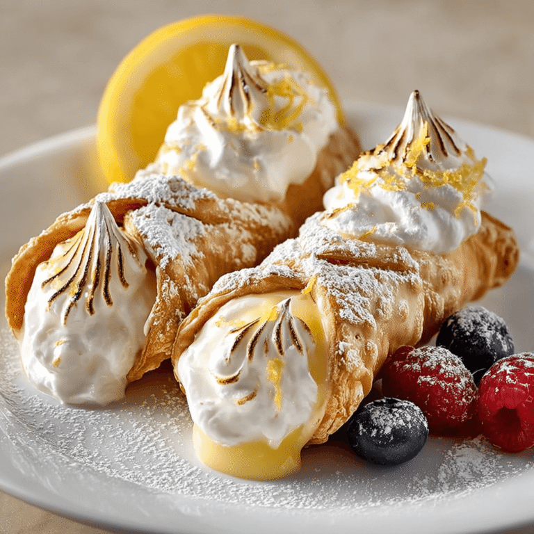 Lemon Meringue Pie Cannoli: A Brilliant Dessert Fusion